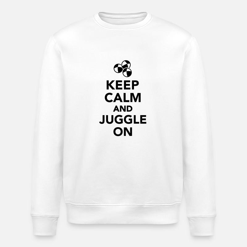 Jonglieren - Stanley/Stella Unisex Bio-Sweatshirt ROLLER - Weiß