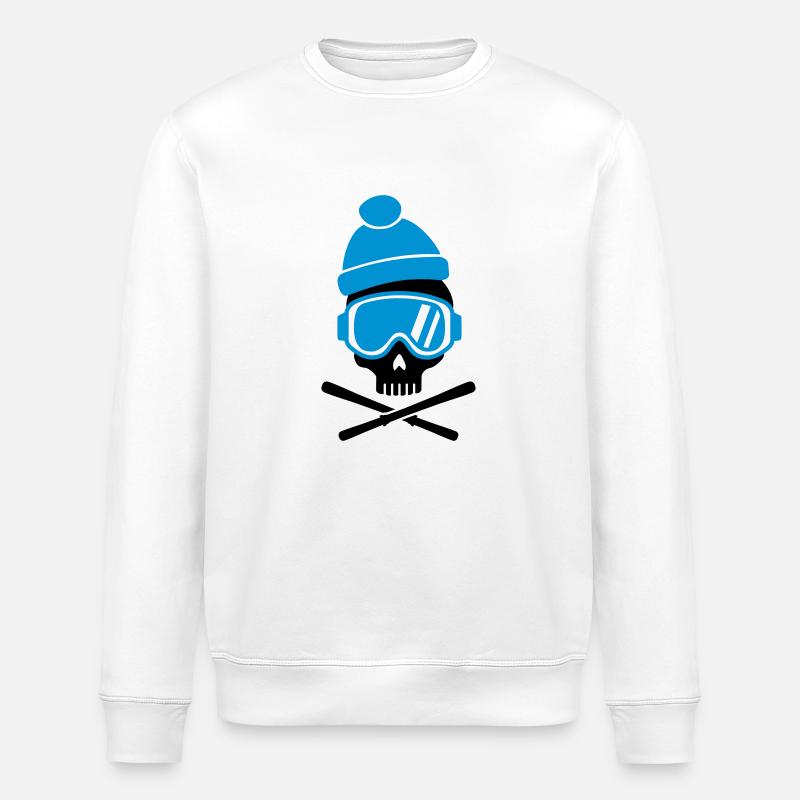 Ski - Stanley/Stella ROLLER Unisex Organic Sweatshirt - white