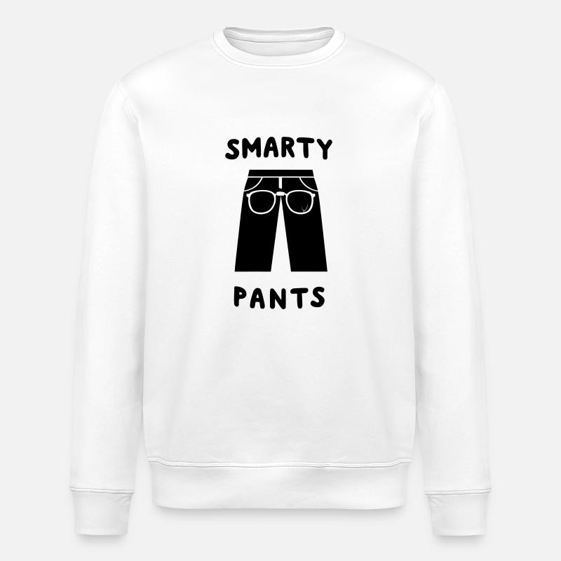 Smarty Pants - Stanley/Stella ROLLER Unisex Organic Sweatshirt - white