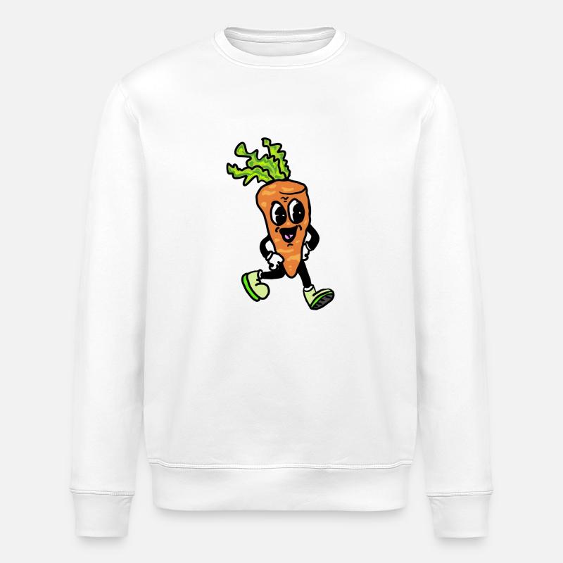 Karotte - Stanley/Stella Unisex Bio-Sweatshirt ROLLER - Weiß