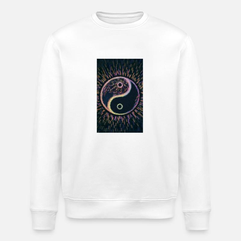 Yin und yang - Stanley/Stella Unisex Bio-Sweatshirt ROLLER - Weiß