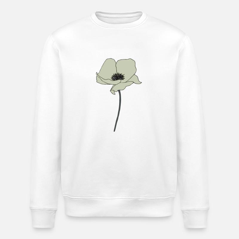 mohnblume beige - Stanley/Stella Unisex Bio-Sweatshirt ROLLER - Weiß