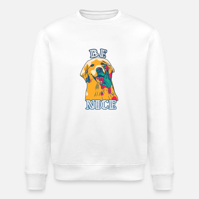 be nice - Stanley/Stella Unisex Bio-Sweatshirt ROLLER - Weiß