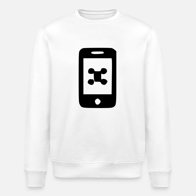 Téléphone - Sweat bio ROLLER Stanley/Stella Unisexe - blanc