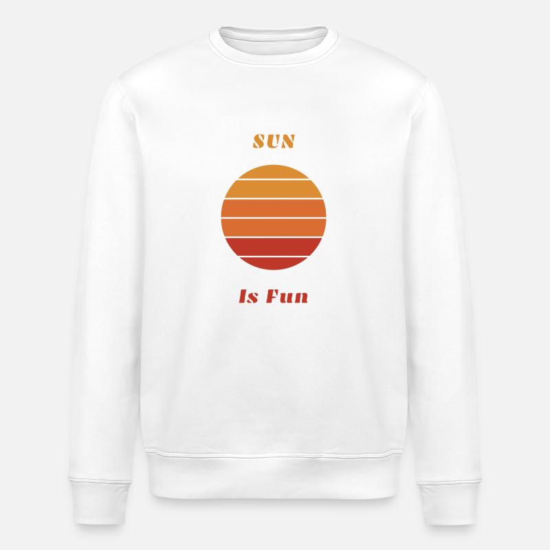 Sonne macht Spaß - Stanley/Stella Unisex Bio-Sweatshirt ROLLER - Weiß