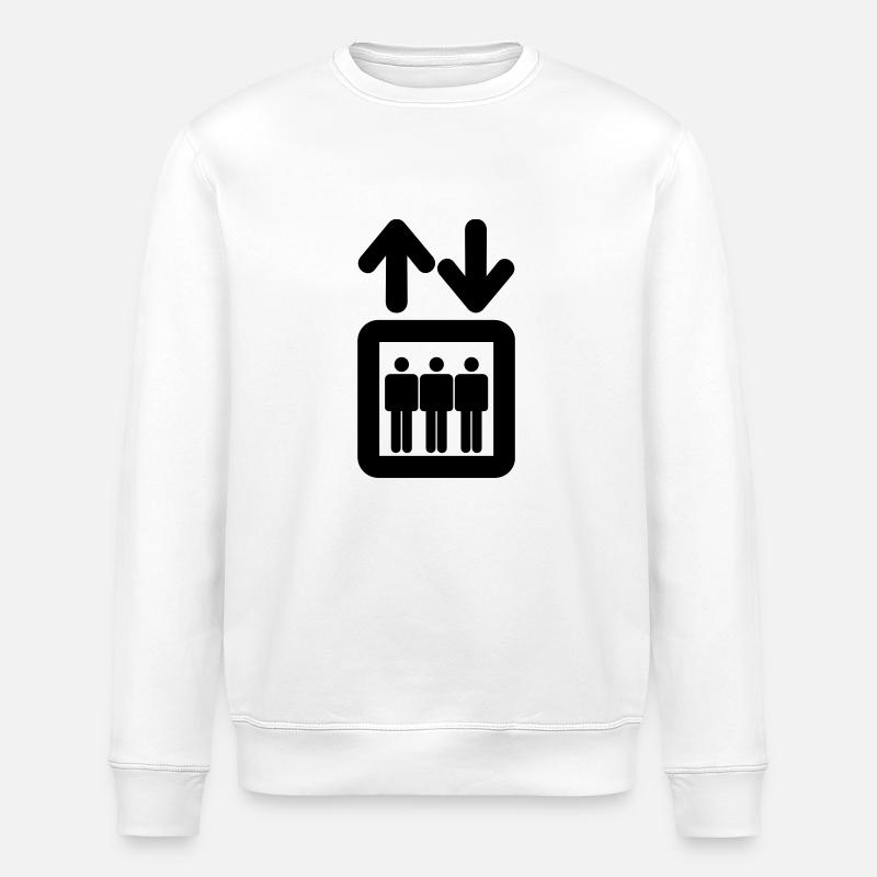 ascenseur - Sweat bio ROLLER Stanley/Stella Unisexe - blanc