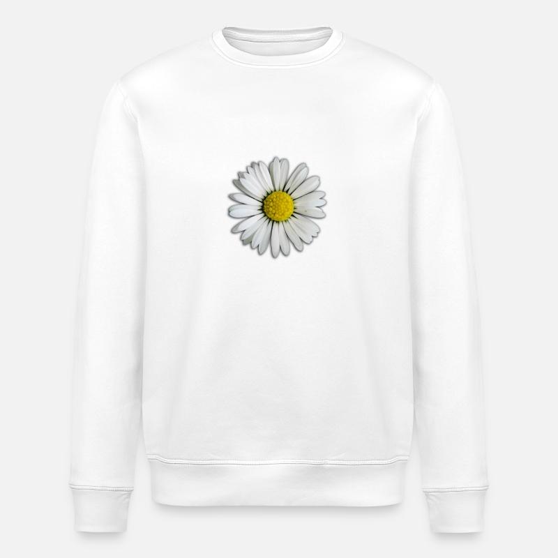 Gänseblümchen - Blume - Stanley/Stella Unisex Bio-Sweatshirt ROLLER - Weiß