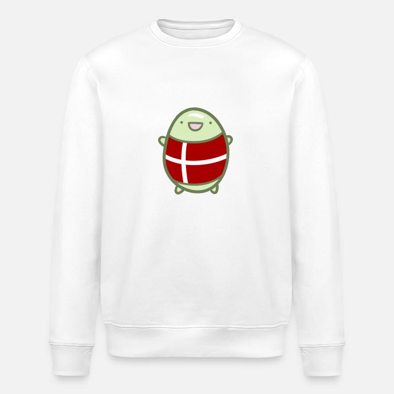 Süße Bohne - Dänemark - Stanley/Stella Unisex Bio-Sweatshirt ROLLER - Weiß