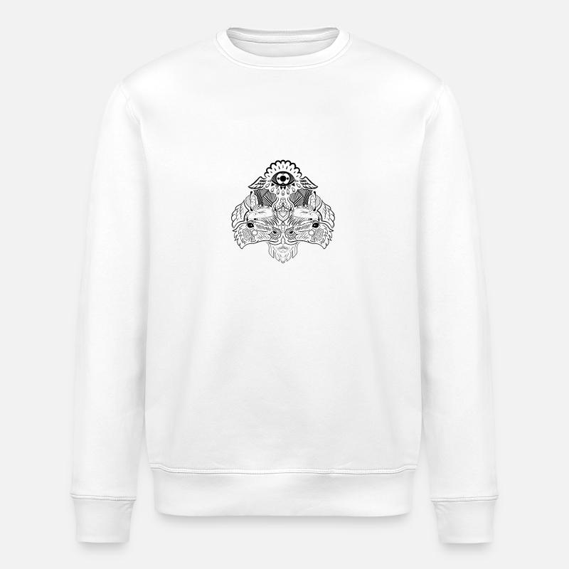 Parallel Human Thought - Sweat bio ROLLER Stanley/Stella Unisexe - blanc