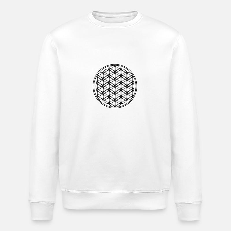 Lebensblume - Stanley/Stella Unisex Bio-Sweatshirt ROLLER - Weiß