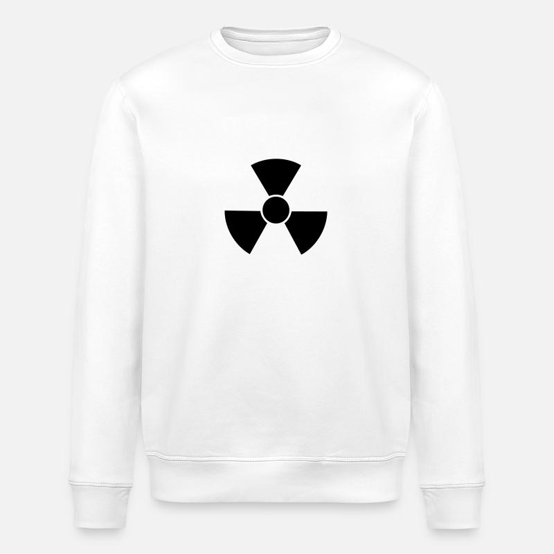 Radio Active 1c - Stanley/Stella ROLLER Unisex Organic Sweatshirt - white
