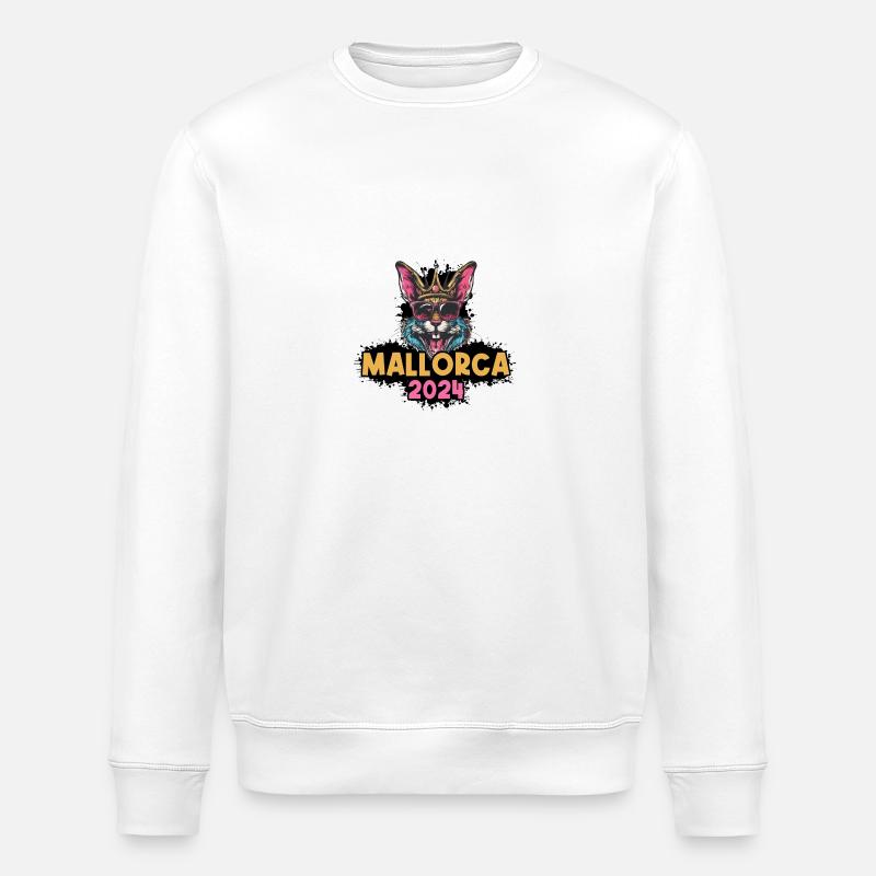 Majorque 2024 Lapin - Sweat bio ROLLER Stanley/Stella Unisexe - blanc