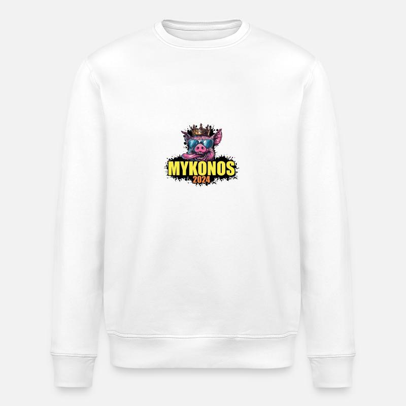 Cochon de Mykonos 2024 - Sweat bio ROLLER Stanley/Stella Unisexe - blanc