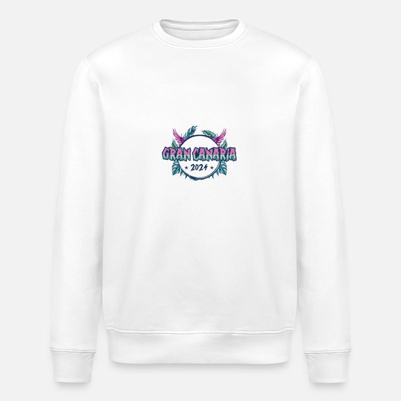Gran Canaria 2024 Holidays - Stanley/Stella ROLLER Unisex Organic Sweatshirt - white