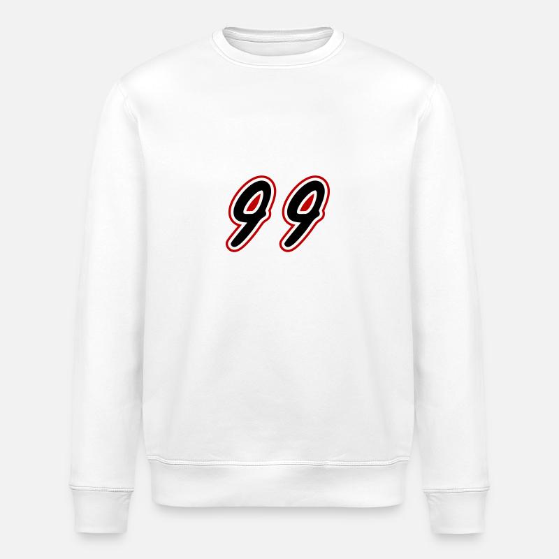 99 Symbole numérique - Sweat bio ROLLER Stanley/Stella Unisexe - blanc