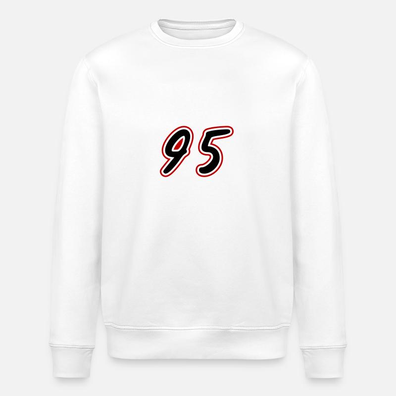 Symbole numérique 95 - Sweat bio ROLLER Stanley/Stella Unisexe - blanc