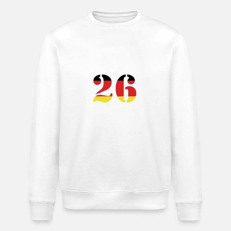 26 Number Jersey Germany - Stanley/Stella ROLLER Unisex Organic Sweatshirt - white