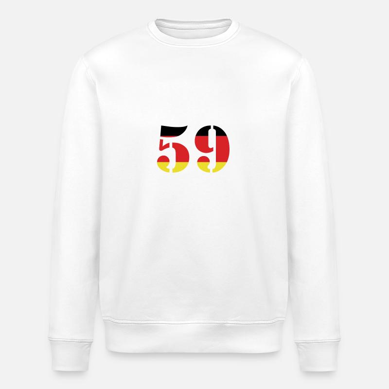 59 Number Jersey Germany - Stanley/Stella ROLLER Unisex Organic Sweatshirt - white