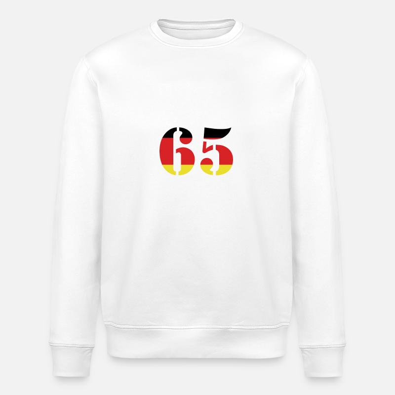 65 Number Jersey Germany - Stanley/Stella ROLLER Unisex Organic Sweatshirt - white