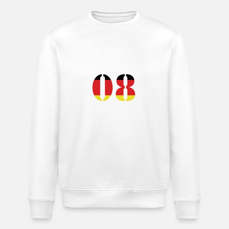 Maillot 8 numéros Allemagne - Sweat bio ROLLER Stanley/Stella Unisexe - blanc