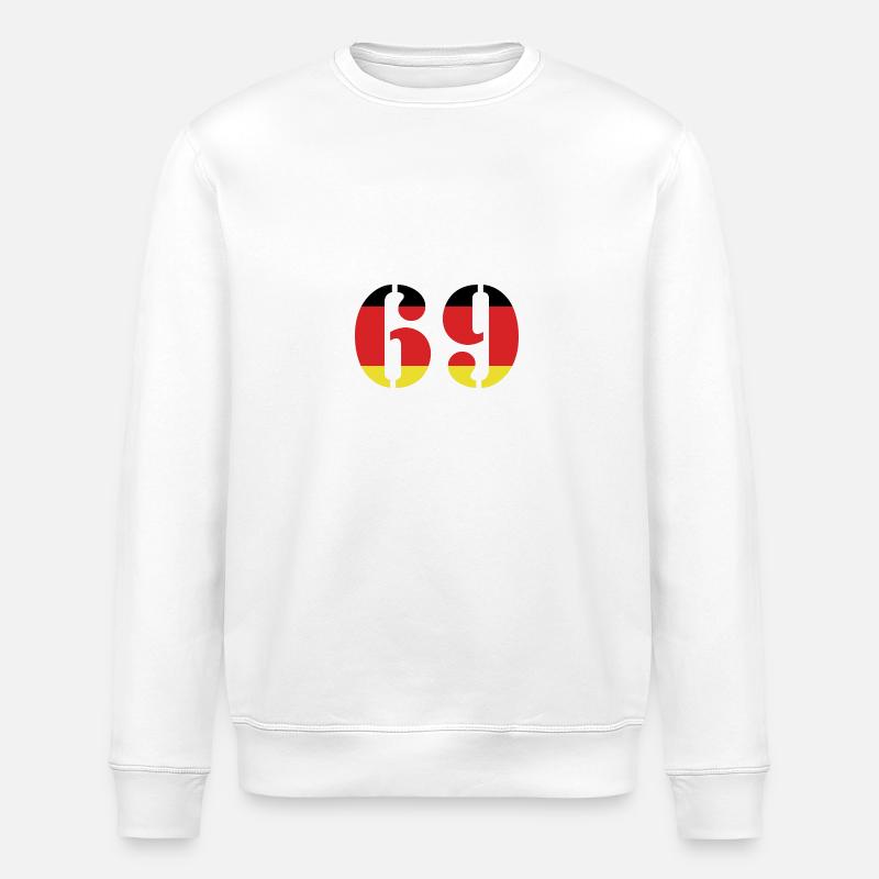 69 Number Jersey Germany - Stanley/Stella ROLLER Unisex Organic Sweatshirt - white