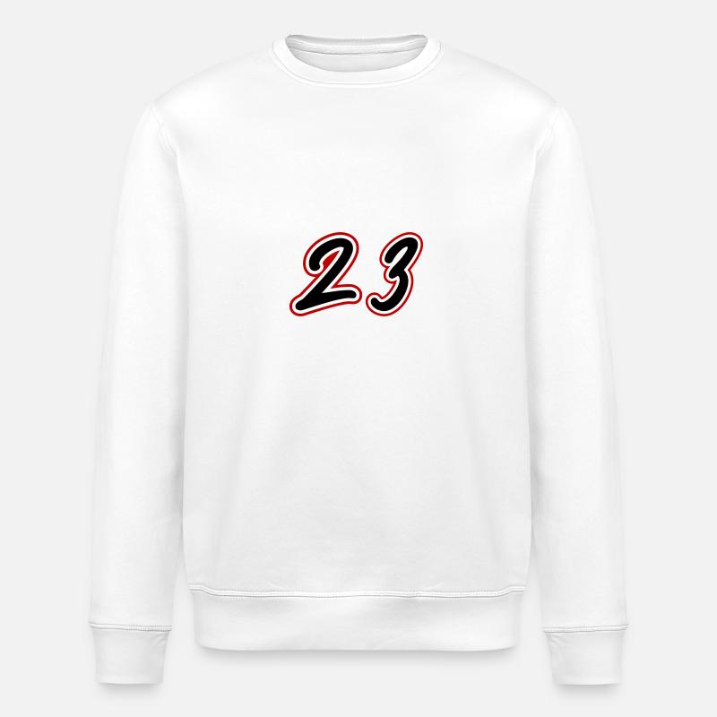 23 Number symbol - Stanley/Stella ROLLER Unisex Organic Sweatshirt - white