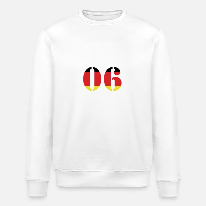 6 Number Jersey Germany - Stanley/Stella ROLLER Unisex Organic Sweatshirt - white