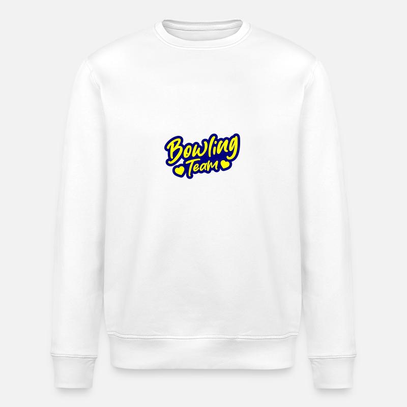 Bowling Team - Stanley/Stella Unisex Bio-Sweatshirt ROLLER - Weiß