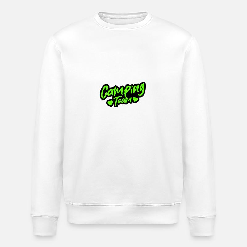 Camping Team - Stanley/Stella ROLLER Unisex Organic Sweatshirt - white