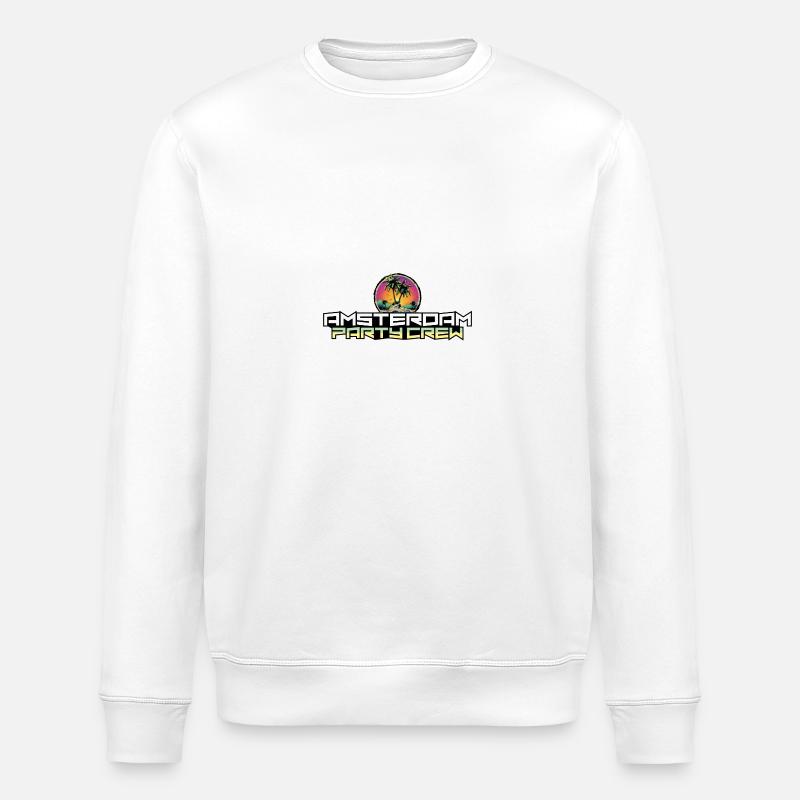 Amsterdam Party Crew Vacances - Sweat bio ROLLER Stanley/Stella Unisexe - blanc