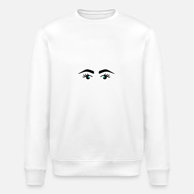 Yeux Sourcils - Sweat bio ROLLER Stanley/Stella Unisexe - blanc
