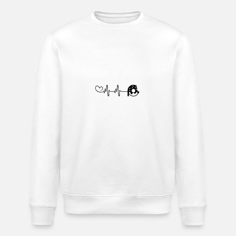Donut Pulse Cœur - Sweat bio ROLLER Stanley/Stella Unisexe - blanc
