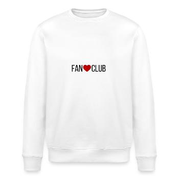 Fan Club Heart - Stanley/Stella ROLLER Unisex Organic Sweatshirt - white - Front - Nik (191cm)