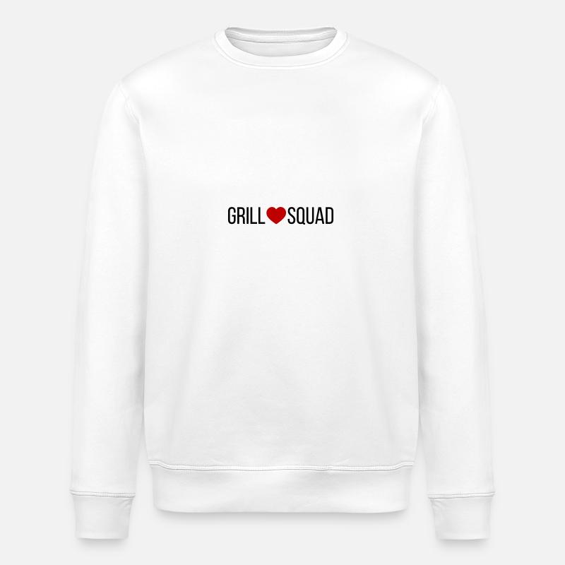 Grill Squad Coeur - Sweat bio ROLLER Stanley/Stella Unisexe - blanc