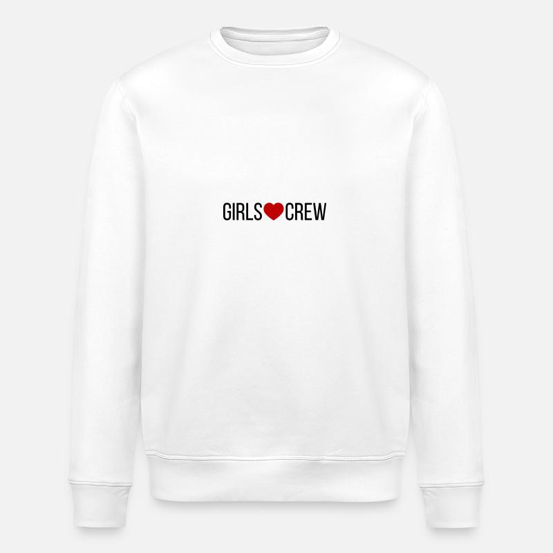 Coeur d’équipage filles - Sweat bio ROLLER Stanley/Stella Unisexe - blanc
