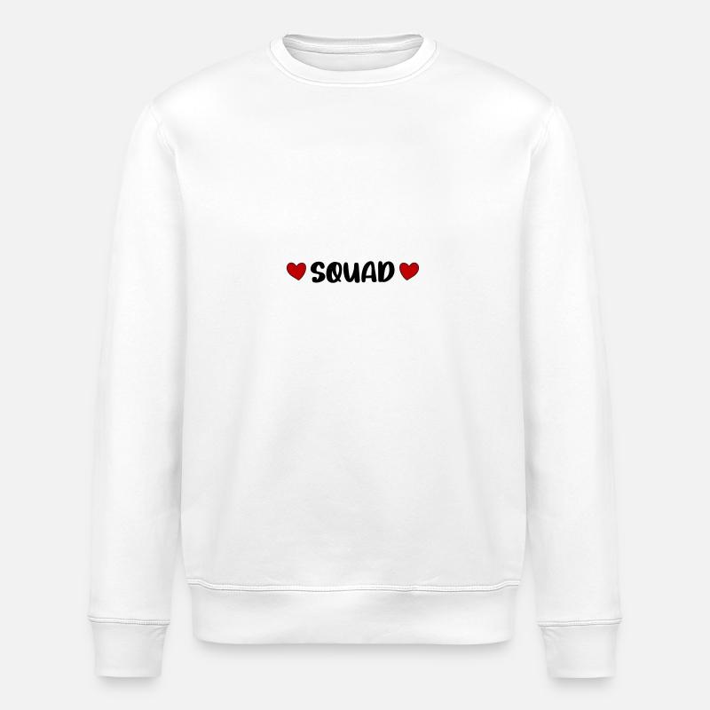 Squad Herz - Stanley/Stella Unisex Bio-Sweatshirt ROLLER - Weiß