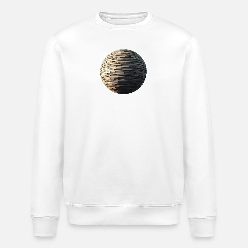 Stone Sphere - Stanley/Stella ROLLER Unisex Organic Sweatshirt - white