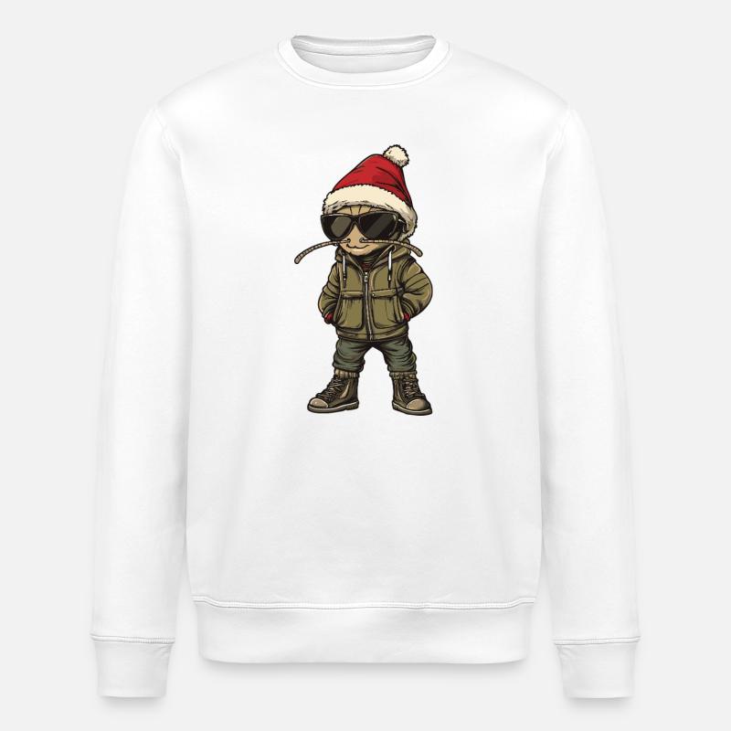 Ameise Weihnachten Winter - Stanley/Stella Unisex Bio-Sweatshirt ROLLER - Weiß