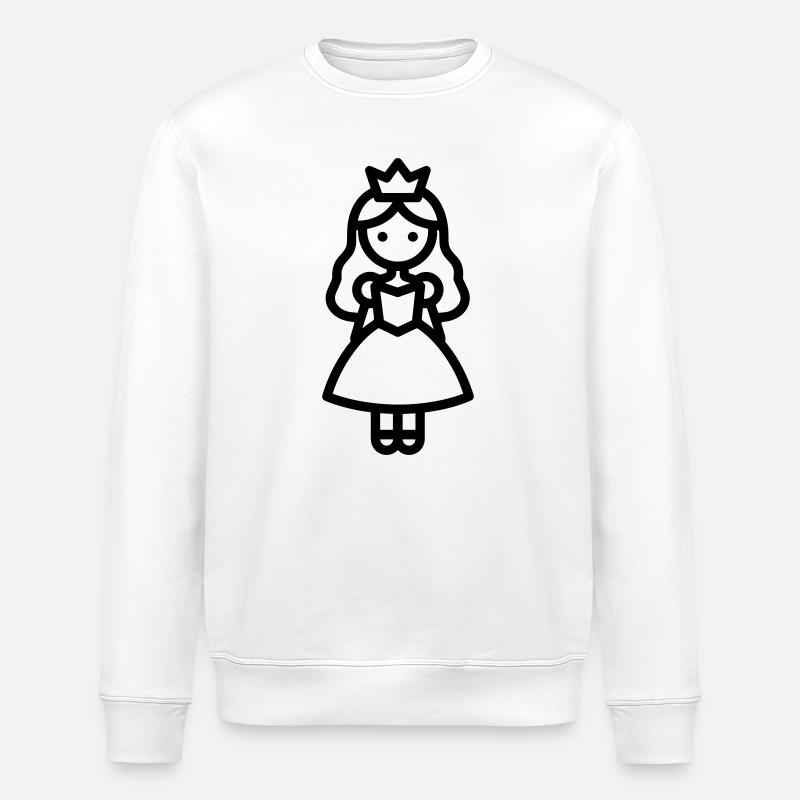 Prinzessin - Stanley/Stella Unisex Bio-Sweatshirt ROLLER - Weiß