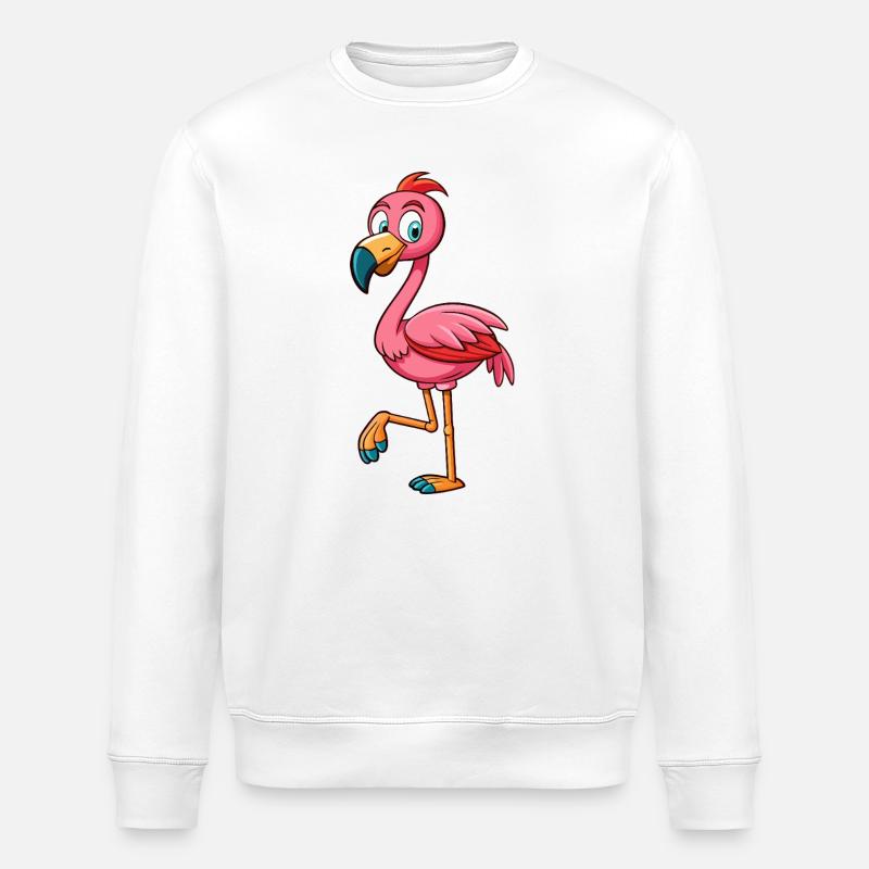 Flamant - Sweat bio ROLLER Stanley/Stella Unisexe - blanc