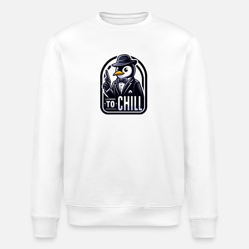 Licensed to Chill - Stanley/Stella Unisex Bio-Sweatshirt ROLLER - Weiß