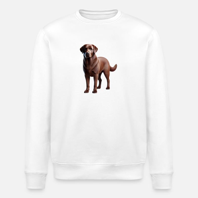 Chien Labrador - Sweat bio ROLLER Stanley/Stella Unisexe - blanc