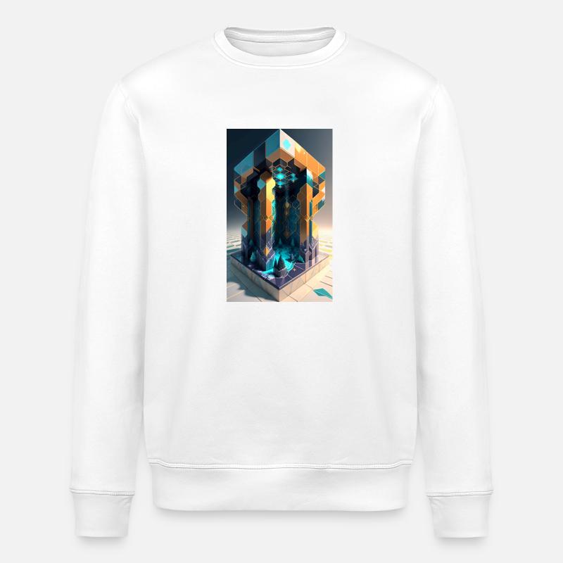 Rêves pixélisés - Sweat bio ROLLER Stanley/Stella Unisexe - blanc