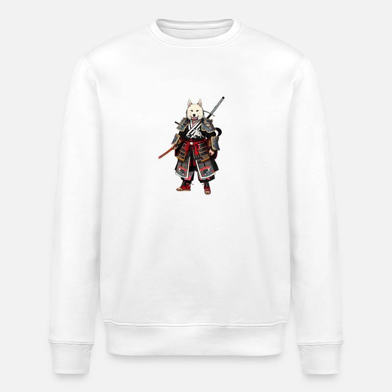Samurai-Wolf - Stanley/Stella Unisex Bio-Sweatshirt ROLLER - Weiß
