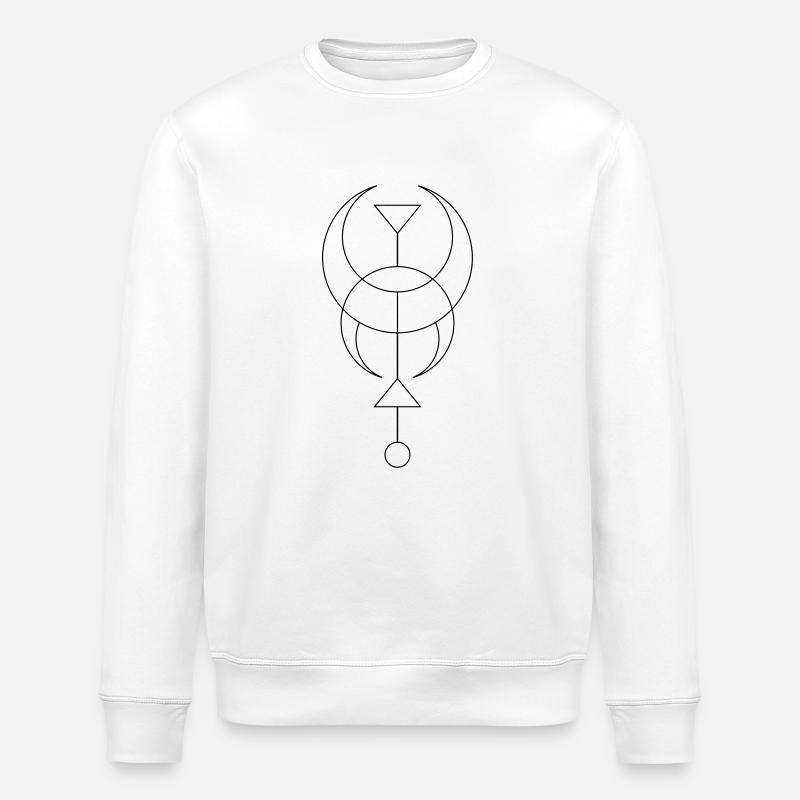 Moon - Moon - Stanley/Stella ROLLER Unisex Organic Sweatshirt - white