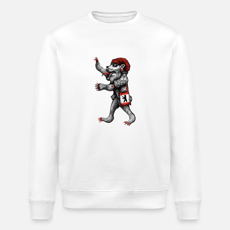 Berlin - Stanley/Stella Unisex Bio-Sweatshirt ROLLER - Weiß