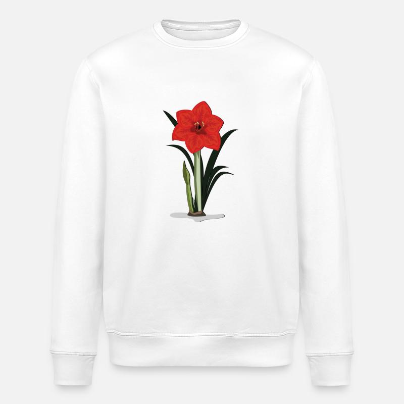 amaryllis - Sweat bio ROLLER Stanley/Stella Unisexe - blanc