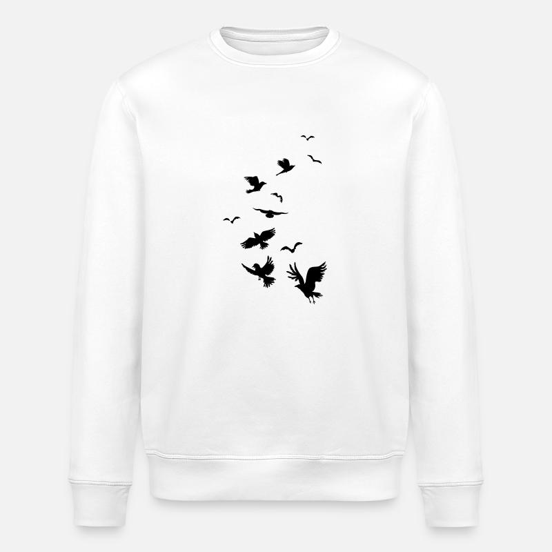 Départ de la Raven - Sweat bio ROLLER Stanley/Stella Unisexe - blanc