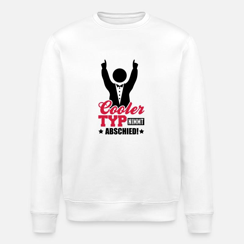 cooler_typ_nimmt_abschied_tj2 - Stanley/Stella Unisex Bio-Sweatshirt ROLLER - Weiß