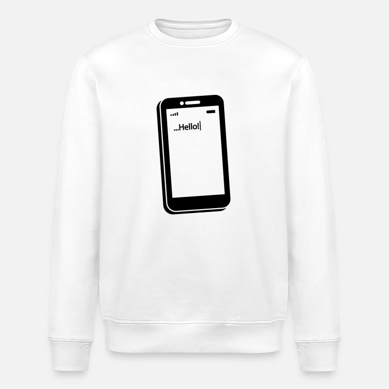 smartphone_1_f1 - Sweat bio ROLLER Stanley/Stella Unisexe - blanc
